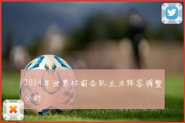 2014年世界杯前各队主力阵容调整分析