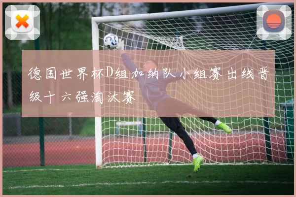 德国世界杯D组加纳队小组赛出线晋级十六强淘汰赛